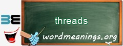 WordMeaning blackboard for threads